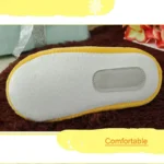 chaussons-smiley-lunettes-de-soleil-enfant-jaune