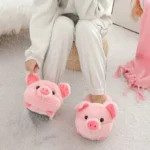 chausson-cochon-rose-animaux-peluche