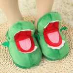 chausson-crocodile-ouvre-bouche-vert