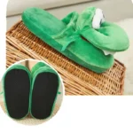 chausson-crocodile-ouvre-bouche-vert