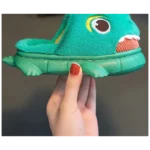 chausson-dinosaure-vert-jaune-enfant