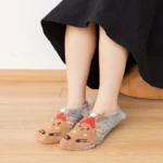 chaussons-chaussette-rennes-gris