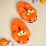 chausson-halloween-citrouille-qui-rit