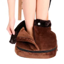 intérieur doux et pelucheux du chauffe pied massage