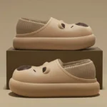 chausson-sabot-fourres-capybara-gris