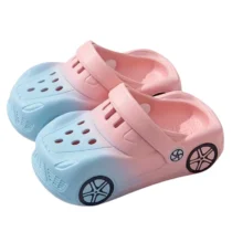 sabots-enfant-voiture-rose-et-bleue