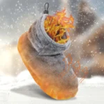 pantoufle-chauffante-polaire-hiver-grise-principale