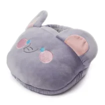 chausson chauffant elephant usb gris doux chauffe pied electrique deux pieds