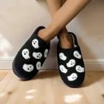 chaussons-halloween-fantome-blanc