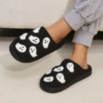 chaussons-halloween-fantome-blanc