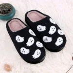 chaussons-halloween-fantome-blanc