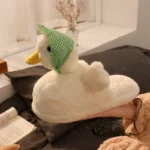pantoufle-canard-blanc-fond-blanc