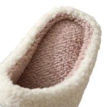 Pantoufles de Noël avec Tête de Renne en peluche douce