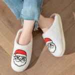pantoufles-pere-noel-blanches