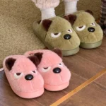 chausson-chien-femme-boudeur